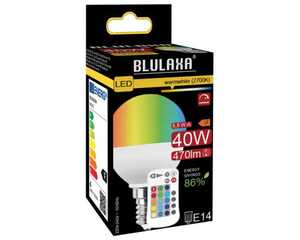 BLULAXA LED SMD Lampe Miniglobe E14 warmweiß 2700K 470lm