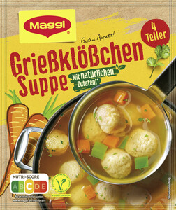 Maggi Guten Appetit Grießklößchen Suppe ergibt 1L
