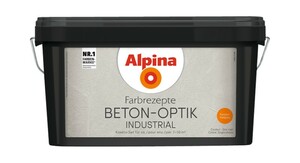 Alpina Innenfarbe Beton-Optik 3L Basis und 1L Finish, matt
