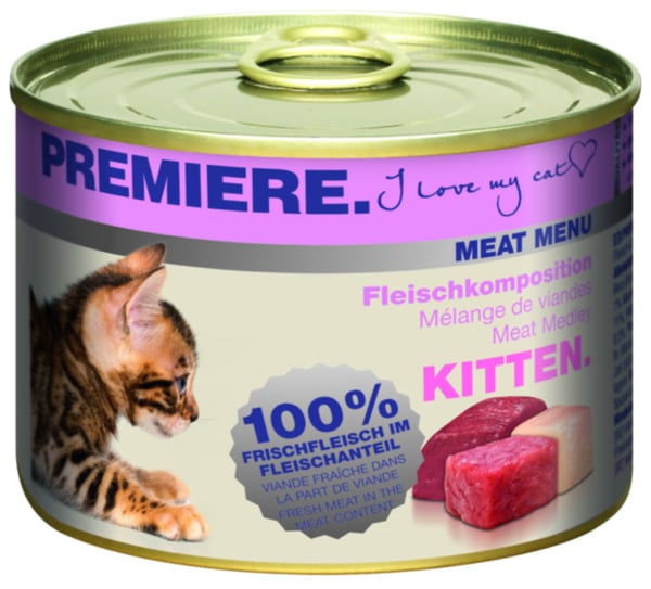 Bild 1 von PREMIERE Meat Menu Kitten 6x200g Fleischkomposition