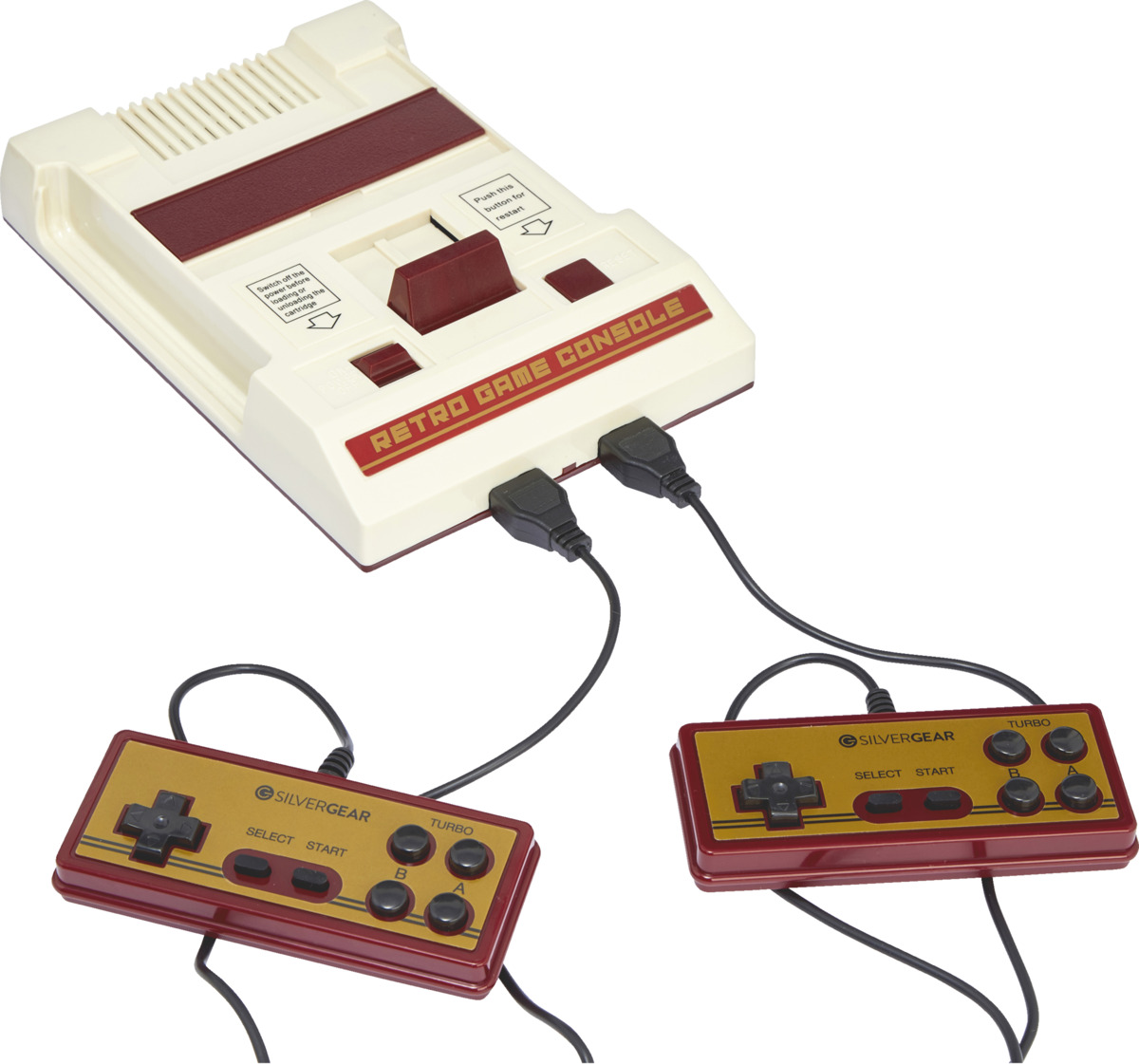 Bild 1 von IDEENWELT Silvergear Retro Spielekonsole