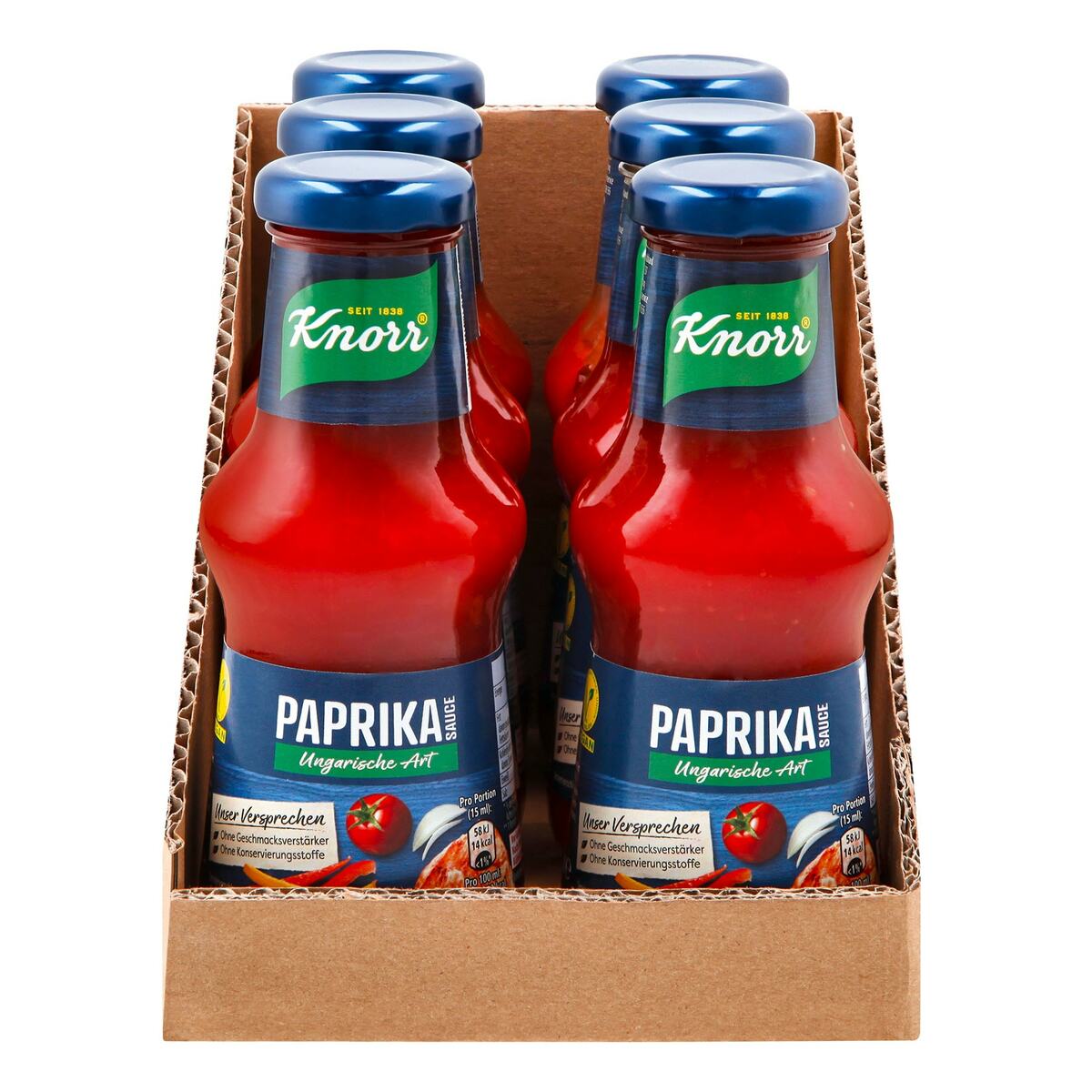 Knorr Paprikasauce ungarische Art 250 ml, 6er Pack von Netto Marken ...