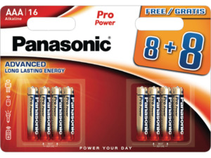 PANASONIC LR03PPG/8BW AAA Micro Batterie 16 Stück