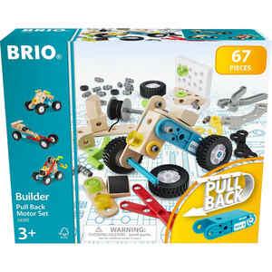 BRIO® Builder Nachziehmotor-Set, 67-teilig