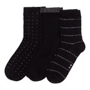 Bild 1 von Damen-Socken mit Glitzer-Effekten, 3er-Pack