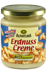 Bio Alnatura Erdnusscreme mit Erdnussstücken 250G
