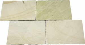 TrendLine Sandstein Terrassenplatten 30 x 30 x 2,5 cm, gelb/beige