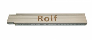 Zollstock Rolf 2 m, weiß