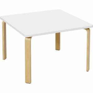 Kindertisch ohne Stühle Schreibtisch 75x75x50cm(BxTxH) Computertisch Arbeitstisch Beistelltisch Tisch aus Holz und Eiche weiß - Homfa