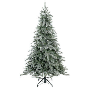 Evergreen Weihnachtsbaum Fichte Frost grün PVC H/D: ca. 180x117 cm