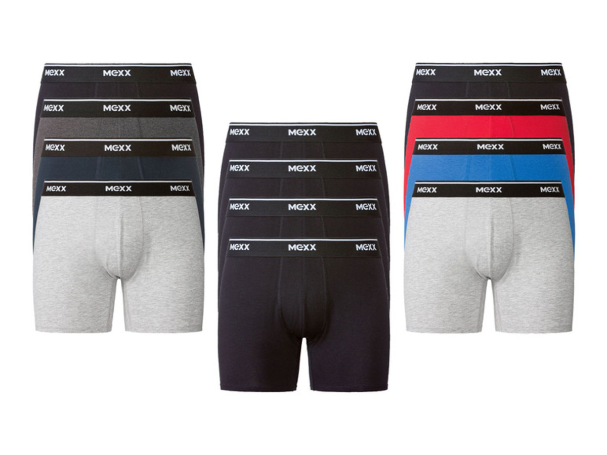 Bild 1 von MEXX Herren Boxer, 4 Stück, elastische Bündchen mit Markenschriftzug