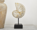 Bild 1 von Holzdeko Figur Muschel 14x28 cm aus Albasia Holz Weiß