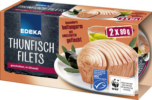 Edeka MSC Thunfischfilets in Olivenöl 2x 80 g