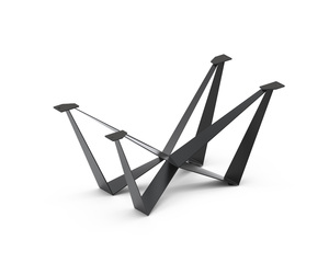 Tischgestell Spider Metall Schwarz für Ausziehtische von 180-220 cm