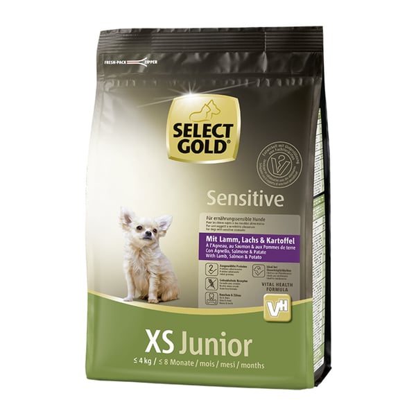 Bild 1 von SELECT GOLD Sensitive XS Junior Lamm,Lachs & Kartoffel