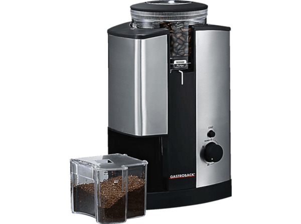 Bild 1 von GASTROBACK Design Advanced 42602 Kaffeemühle Schwarz (130 Watt, Kegelmahlwerk)