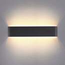 Bild 1 von Stoex - Kreativ Deckenlampe LED 14W Moderne Wandleuchte Innen Wandlampe Schwarz für Badezimmer Wohnzimmer Schlafzimmer Treppe Flur, Warmweiß, 3000K