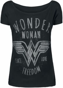 Wonder Woman Freedom T-Shirt schwarz
