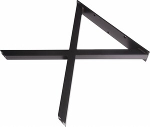 Dieda Tischbein X-Form schwarz Maße (L x B x H): 710 x 700 x 100 mm