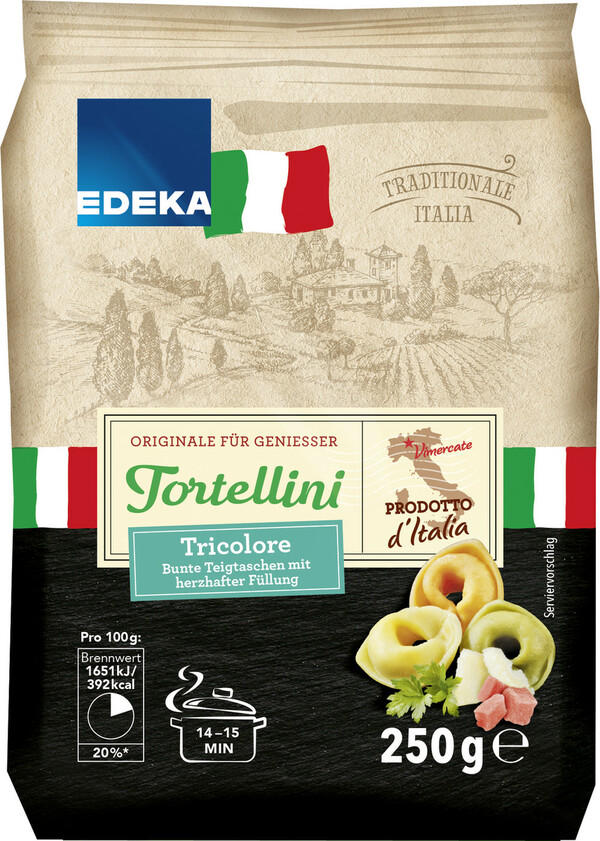 Bild 1 von EDEKA Italia Tortellini Tricolore 250G