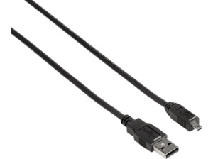 HAMA A-Stecker - Mini-B-St. (B8 Pin) 1.8 m, USB-Kabel, Schwarz