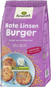 Alnatura Bio Rote Linsen Burger 200G
