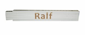 Zollstock Ralf 2 m, weiß