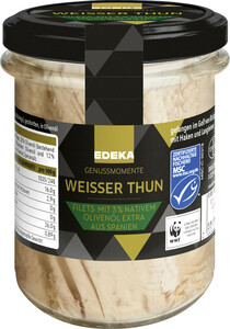 EDEKA Selection Weißer Thun Filets in Olivenöl 190G