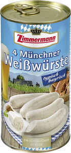 Zimmermann Münchner Weißwürste 530 g