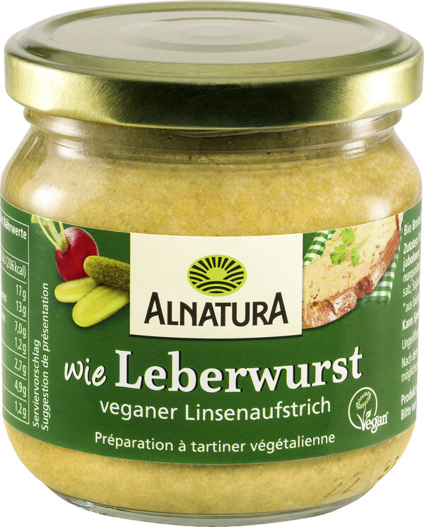 Bild 1 von Alnatura Bio Linsenaufstrich wie Leberwurst 165 g