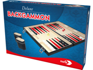NORIS Deluxe Backgammon im Koffer Gesellschaftsspiel