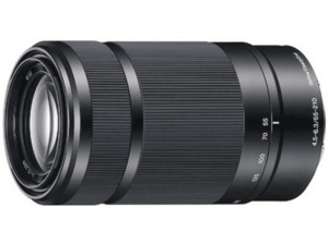 SONY AF 4,5-6,3/55-210mm SEL55210 schwarz 55 mm-210 mm f/4.5-6.3, Telezoom, System: Sony E-Mount, Bildstabilisator, Schwarz