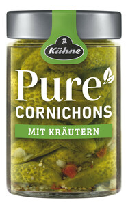 Kühne Pure Cornichons Kräuter 310G