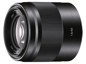 SONY SEL50F18 - 50 mm f/1.8 OSS, Circulare Blende (Objektiv für Sony E-Mount, Schwarz)