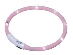 Nobby LED Leuchthalsband Puppy rosa Ø 10 mm 45 cm