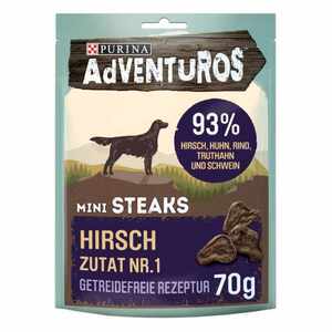 Adventuros Mini Steaks Hirsch 7x70g