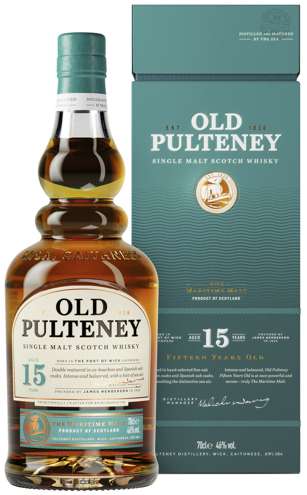 Bild 1 von Old Pulteney Whisky 15 Jahre 46% 0,7l