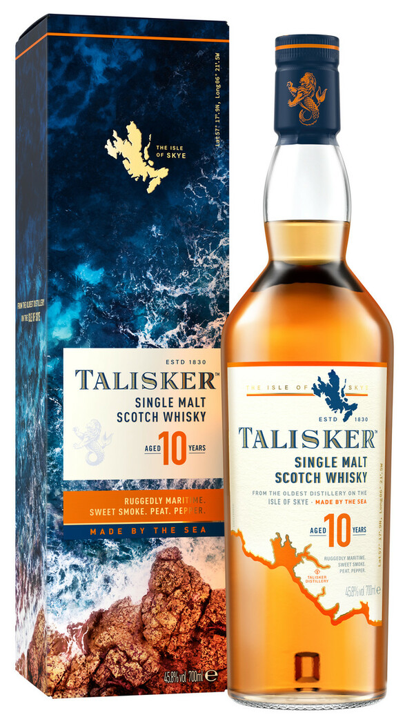 Bild 1 von Talisker Isle of Skye Malt Scotch Whisky 10 Years Old 45,8% 0,7l