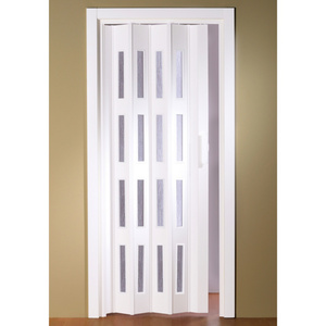 Falttür »Luciana«, Dekor: Weiß, Lamellenfenster: 4, Höhe: 202 cm