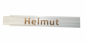 Zollstock Helmut 2 m, weiß