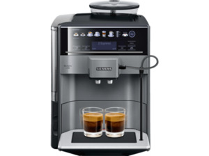 SIEMENS TE 651509 DE EQ.6 Plus S100, Kaffeevollautomat, 1.7 Liter Wassertank, 15 bar, Keramikmahlwerk, Schwarz/Titanium metallic
