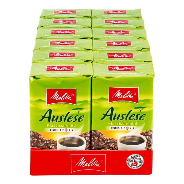 Bild 1 von Melitta Auslese mild 500 g, 12er Pack