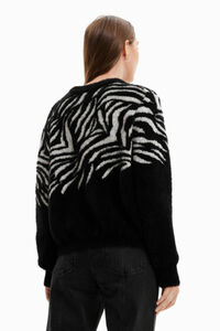 Pullover Zebra Felloptik