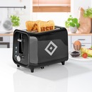 Bild 1 von HSV Toaster mit Soundfunktion 800W schwarz/silber