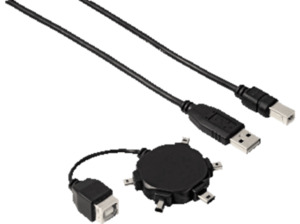 HAMA Mini USB, Anschluss-Set, Schwarz