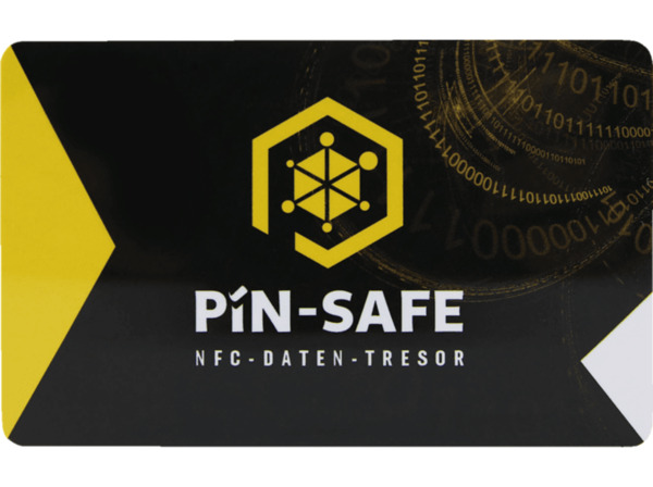 Bild 1 von PIN-SAFE NFC offline Daten-Tresor inkl 2.Karte Speicherkarte Schwarz