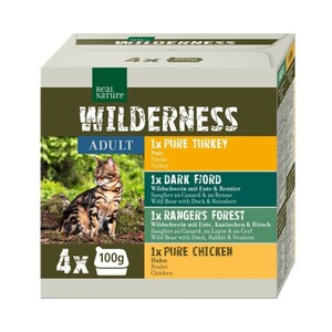 REAL NATURE WILDERNESS Adult Multipack 4x100g Mix 2