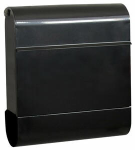 TrendLine Briefkasten Gong mit integr. Zeitungsbox
, 
anthrazit, 410 x 372 x 112 mm