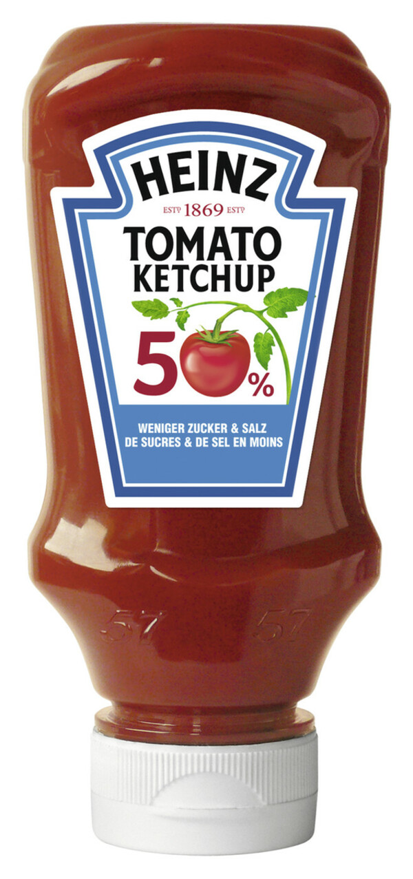 Bild 1 von Heinz Tomato Ketchup 50% weniger Zucker & Salz 220ML