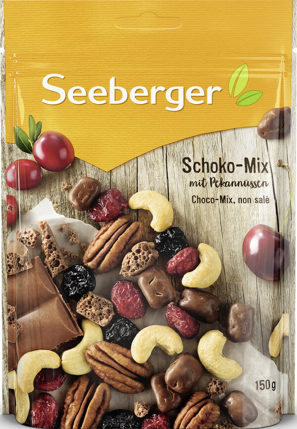 Bild 1 von Seeberger Schoko-Mix mit Pekannüssen 150 g